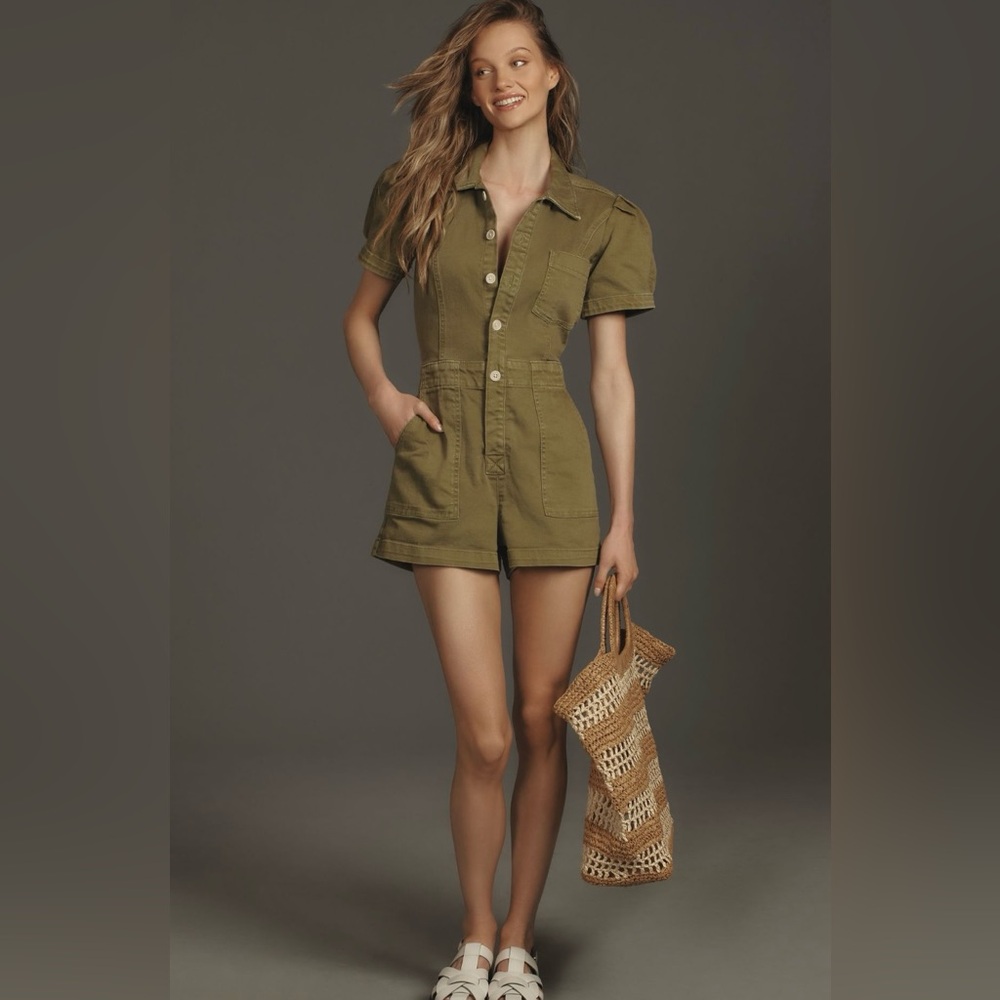 The Kit Utility Romper by Pilcro